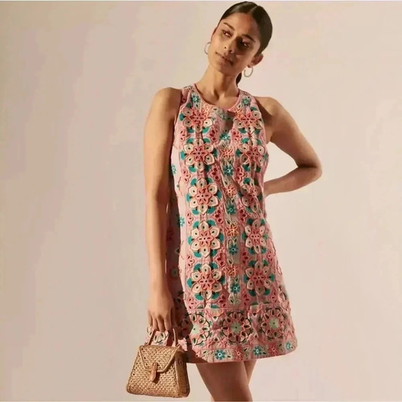 Anthropologie Beaded Midi Dress Size 18W - Picture 1 of 10